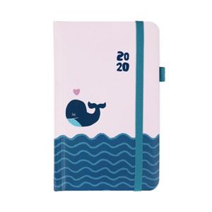 Albi Diář 2020 kapesní týdenní s gumičkou - velryba