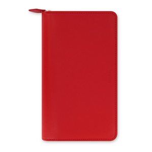 Filofax Kroužkový diář 2020 Saffiano osobní compact zip - červený