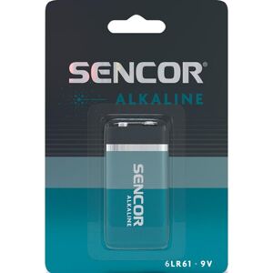 Alkalická baterie Sencor SBA 6LR61 1BP 9V Alk - 1 ks blistr