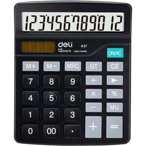 Kalkulačka DELI E837 - černá