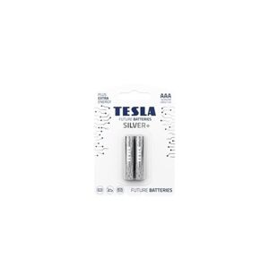Alkalická tužková baterie AAA Tesla SILVER+ 2 ks, blistr