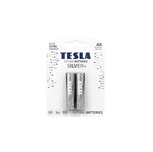 Alkalická tužková baterie AA Tesla SILEVR+ 2 ks, blistr