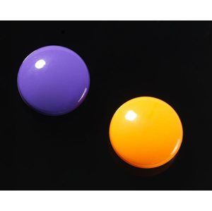 NAGA super silné magnety kulaté 30 mm, 2 ks - fialový+oranžový