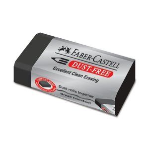 Stěrací pryž Faber-Castell DUST-FREE, černá