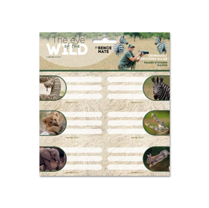 Jmenovky na sešit Ars Una - Wildlife, 3 × 6 ks
