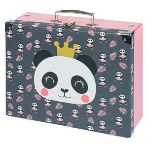 BAAGL Skládací školní kufřík s kováním - Panda