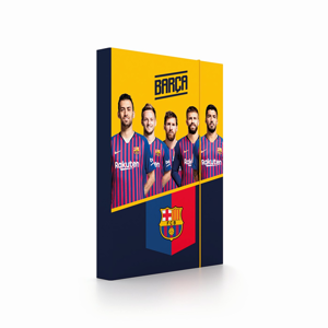 Desky na sešity s boxem A4 - FC Barcelona 2019