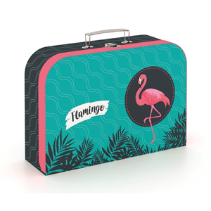 Dětský kufřík lamino 34 cm - Flamingo