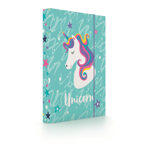 Desky na sešity s boxem A5 - Unicorn iconic