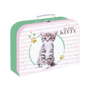 Dětský kufřík lamino 34 cm - kočka 2020
