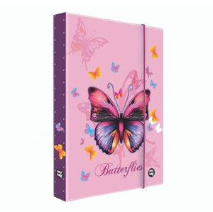Desky na sešity s boxem A4 Jumbo - Motýl / Butterflies 2021