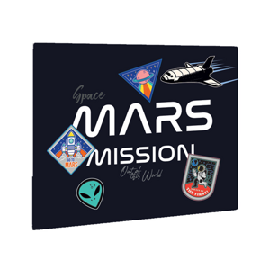 Podložka na stůl 60 × 40 cm - Mars mission
