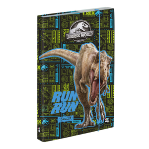 Desky na sešity s boxem A4 Jumbo - Jurassic World/Jurský svět 2022