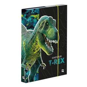 Desky na sešity s boxem A4 - Premium Dinosaurus