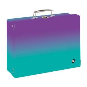 Kufřík lamino hranatý A4 Oxy Ombre - Purple-blue