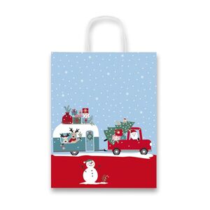 Vánoční dárková taška Christmas Caravan 36 × 46 × 12 cm