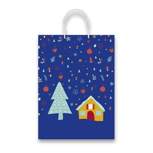 Vánoční dárková taška Christmas Snowfall 30 × 40 × 12 cm