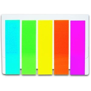 CONCORDE Samolepicí záložky plastové, neon 12 × 48 mm