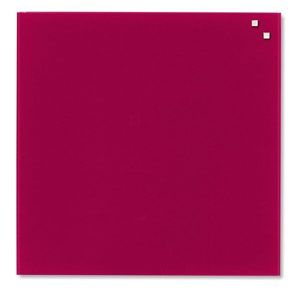 NAGA skleněná magnetická tabule 45 x 45 cm, červená
