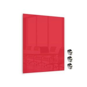 Memoboards Skleněná magnetická tabule 60 × 40 cm, červená