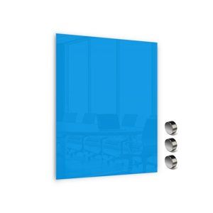 Memoboards Skleněná magnetická tabule 60 × 40 cm, modrá