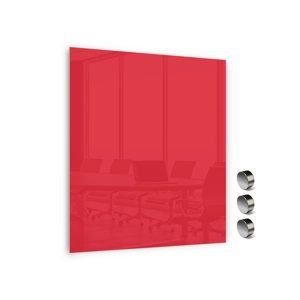 Memoboards Skleněná magnetická tabule 80 × 60 cm, červená