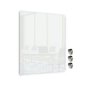 Memoboards Skleněná magnetická tabule 90 × 60 cm, bílá