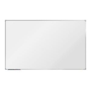 boardOK Bílá magnetická tabule s emailovým povrchem 200 × 120 cm, stříbrný rám