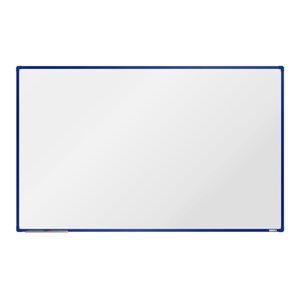 boardOK Bílá magnetická tabule s emailovým povrchem 200 × 120 cm, modrý rám