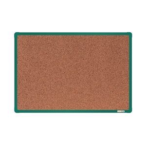 boardOK Korková tabule s hliníkovým rámem 60 × 90 cm, zelený rám