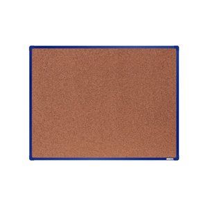 boardOK Korková tabule s hliníkovým rámem 120 × 90 cm, modrý rám