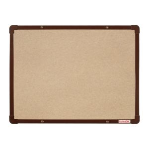 BoardOK Tabule s textilním povrchem 60 × 45 cm, hnědý rám