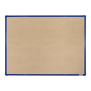 BoardOK Tabule s textilním povrchem 120 × 90 cm, modrý rám