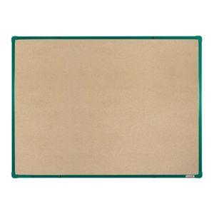 BoardOK Tabule s textilním povrchem 120 × 90 cm, zelený rám