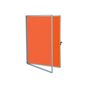 Textilní interiérová vitrína ekoTAB 75 × 100 cm, oranžová