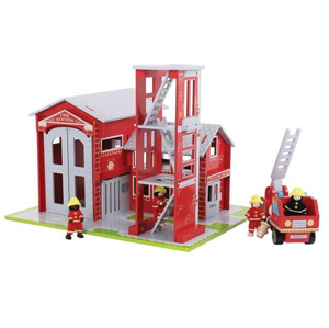 Dřevěný set hasiči