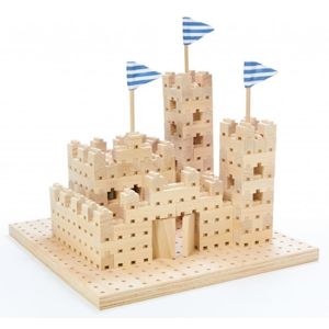 Dřevěná stavebnice Buko  - Malý hrad, 295 dílů