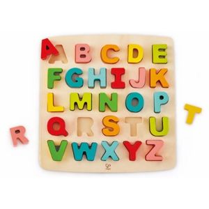 Dřevěné puzzle ABECEDA velká písmena