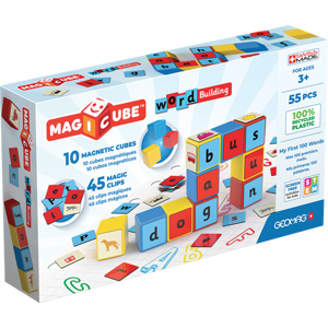 Magicube Word Building Recycled Clips 55 ks