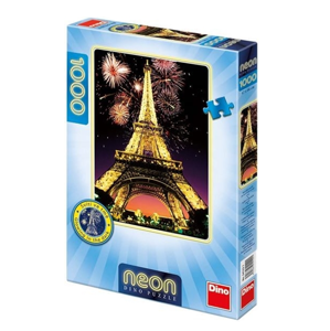 Puzzle Eiffelova věž svítící ve tmě 1000 dílků, 47× 66 cm