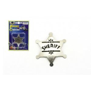 Šerifská hvězda odznak kov 6cm