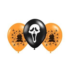 Balónek nafukovací s potiskem Halloween 3 ks