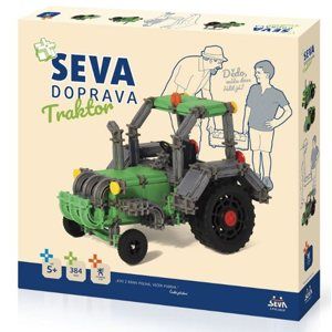 Stavebnice Seva Doprava Traktor plast, 384 dílků