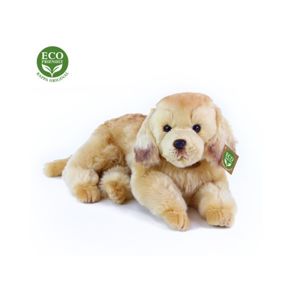 Plyšový pes Zlatý Retrívr ležící, 32 cm
