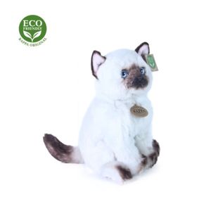 Plyšová kočka Ragdoll sedící, 25 cm