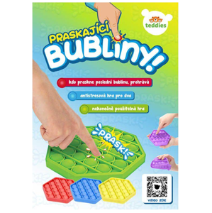 Bubble Pops - Praskající bubliny silikon antistresová hra, 6 barev