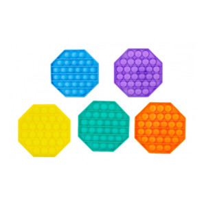 Bubble pops - Praskající bubliny silikon antistresová spol. hra, oktagon, mix