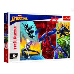 Puzzle Spiderman Marvel - Vzhůru nohama 100 dílků