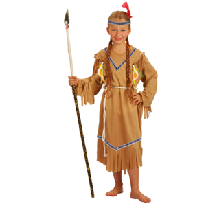 Dětský kostým indiánka s čelenkou (M)