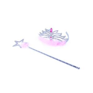 Korunka princezna s hůlkou - růžová